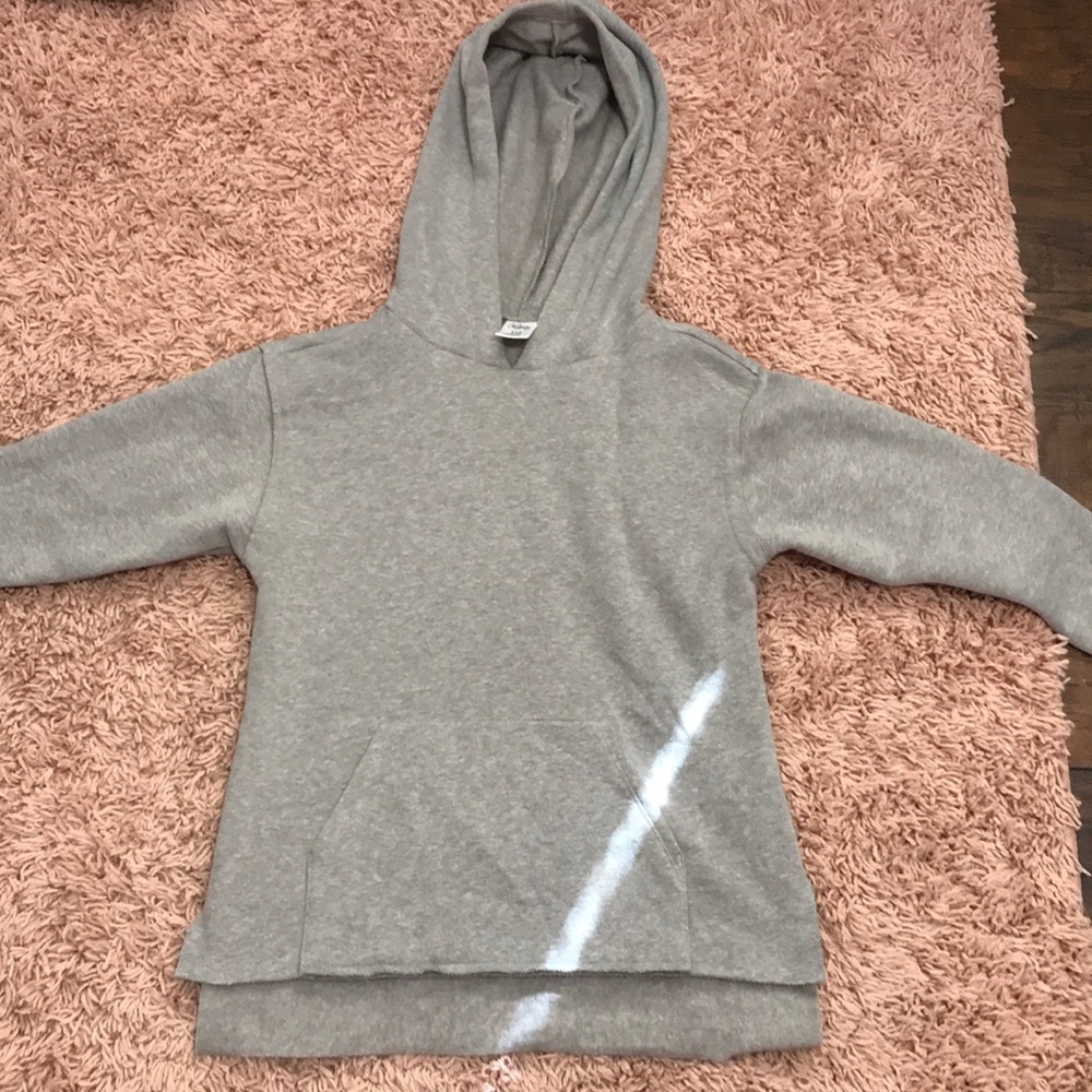 A grey hoodie